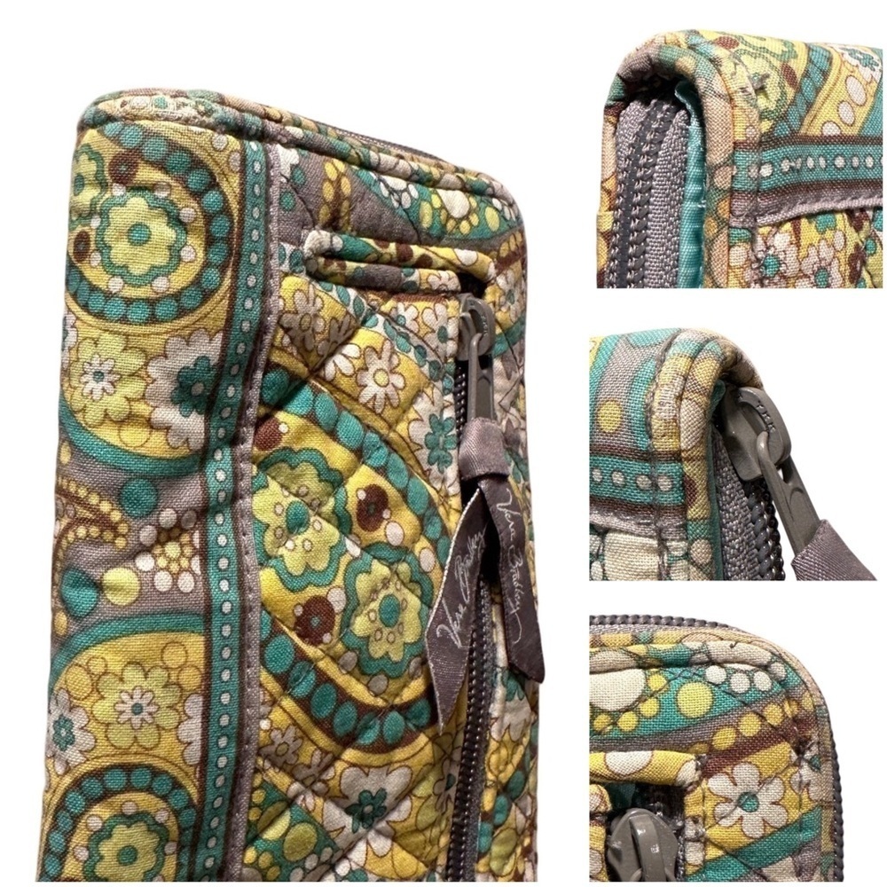 Vera Bradley Set in Lemon Parfait. Lg Tote Get Carried Away & Turn Lock Wallet. - Picture 15 of 15
